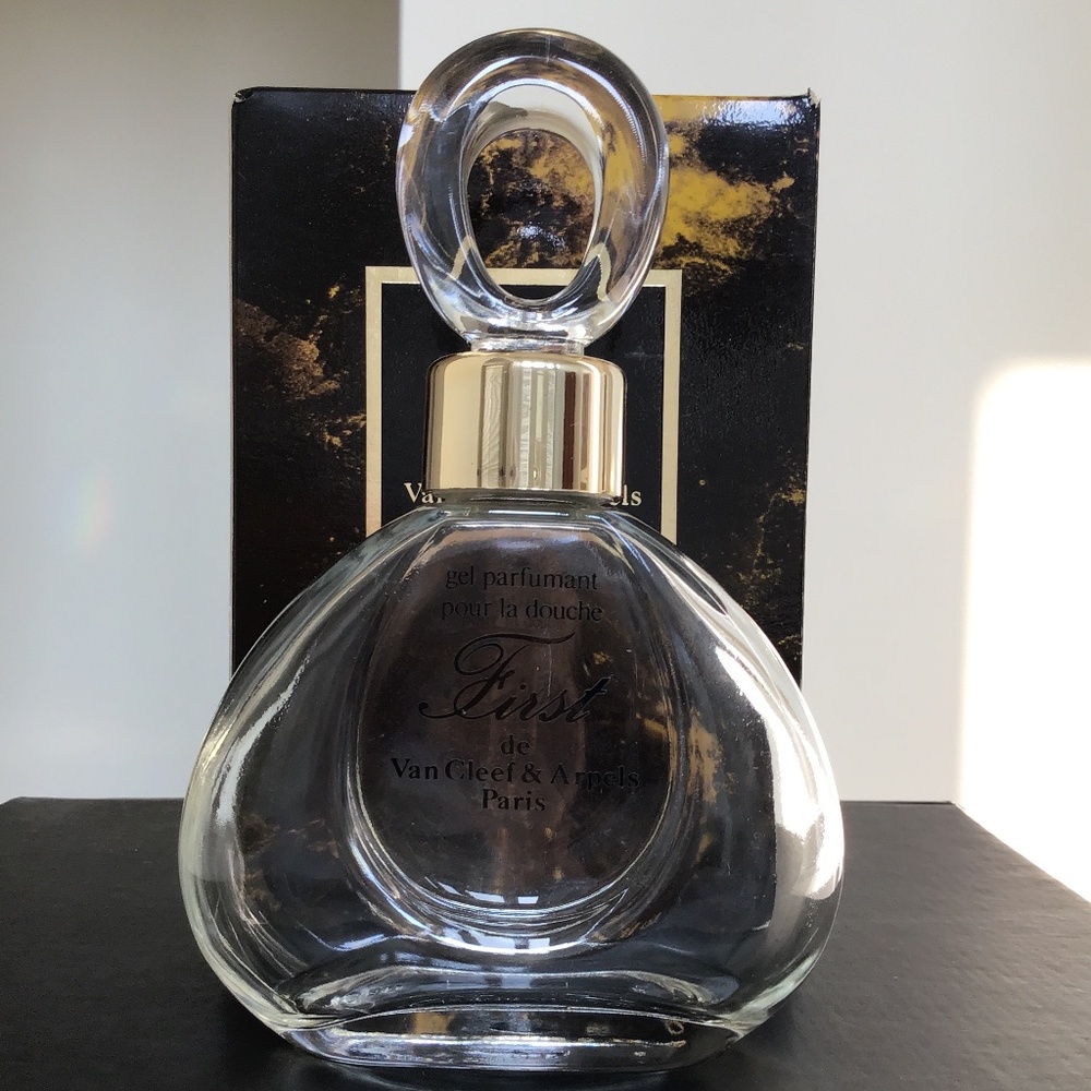 Van Cleef & Arpels First vintage empty shower gel bottle with original box